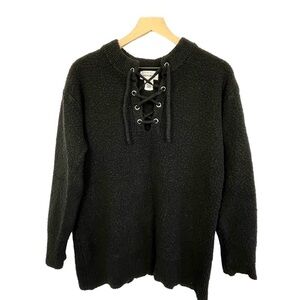 For The Republic Chunky Black Long Sleeve Sweater. Size S. #622
